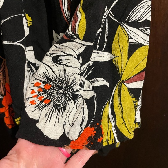 Free People Brand Size Large Bella Printed Tunic Babydoll Dress **Flawed** - Picture 8 of 8